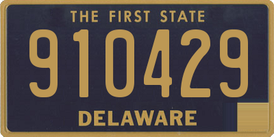 DE license plate 910429