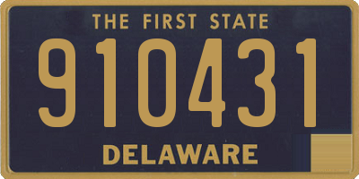 DE license plate 910431