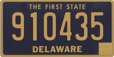 DE license plate 910435