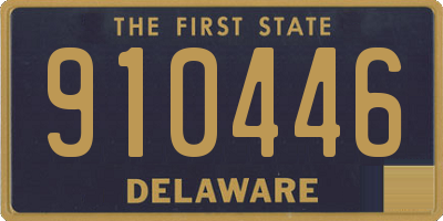 DE license plate 910446