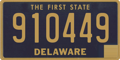 DE license plate 910449