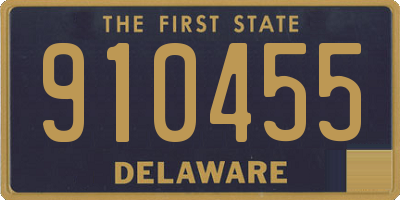 DE license plate 910455