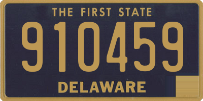 DE license plate 910459