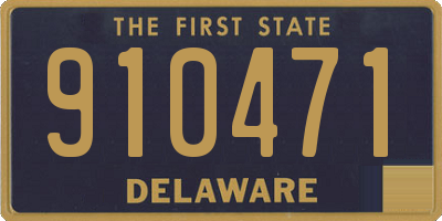 DE license plate 910471