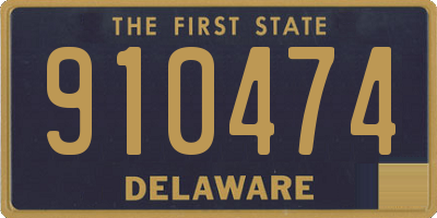 DE license plate 910474
