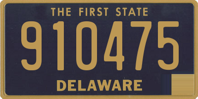 DE license plate 910475