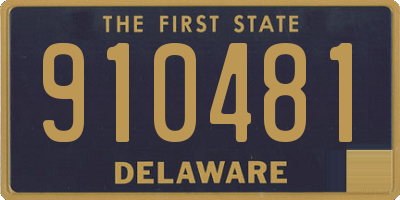 DE license plate 910481