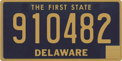 DE license plate 910482