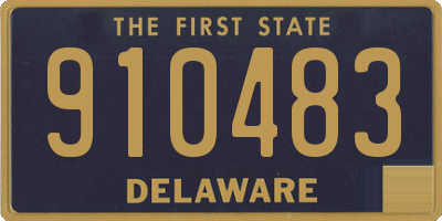 DE license plate 910483