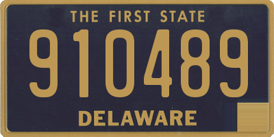 DE license plate 910489