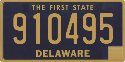 DE license plate 910495
