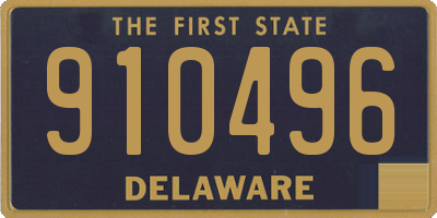 DE license plate 910496