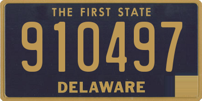 DE license plate 910497