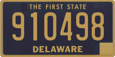 DE license plate 910498