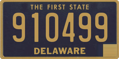 DE license plate 910499