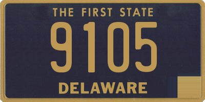 DE license plate 9105