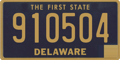 DE license plate 910504