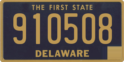 DE license plate 910508