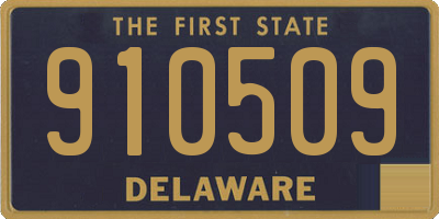 DE license plate 910509