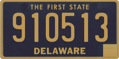 DE license plate 910513
