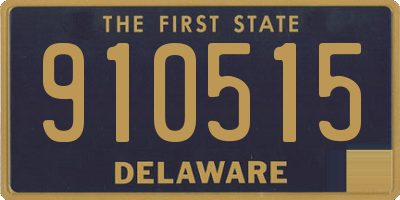 DE license plate 910515