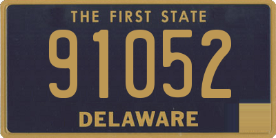 DE license plate 91052