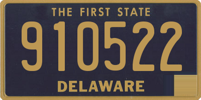 DE license plate 910522