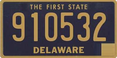 DE license plate 910532
