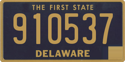 DE license plate 910537