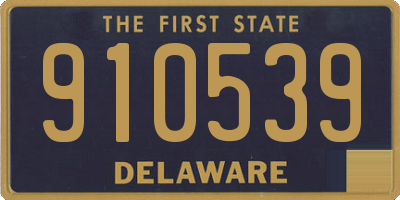 DE license plate 910539