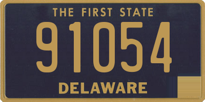 DE license plate 91054