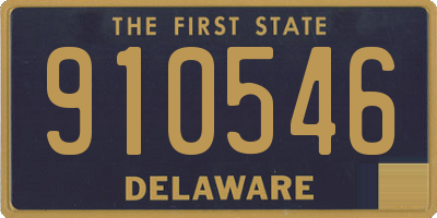 DE license plate 910546