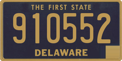 DE license plate 910552