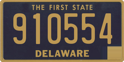 DE license plate 910554