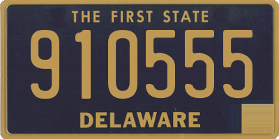 DE license plate 910555