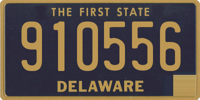 DE license plate 910556