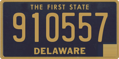 DE license plate 910557