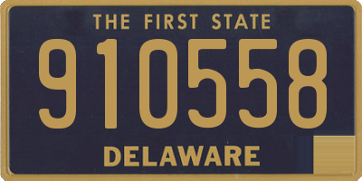 DE license plate 910558