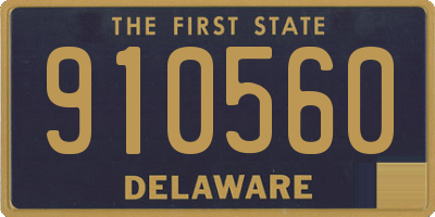 DE license plate 910560