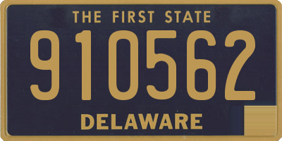 DE license plate 910562