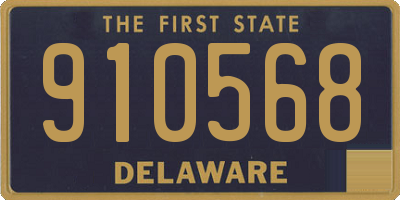 DE license plate 910568