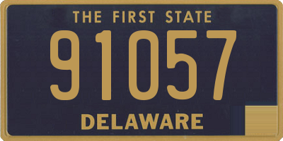 DE license plate 91057