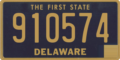 DE license plate 910574