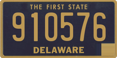 DE license plate 910576