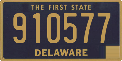 DE license plate 910577