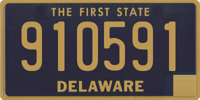 DE license plate 910591
