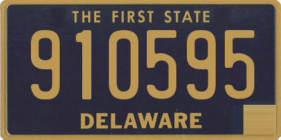 DE license plate 910595