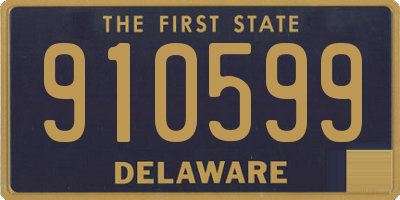 DE license plate 910599