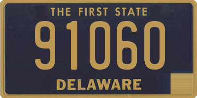DE license plate 91060