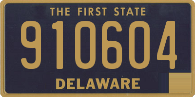 DE license plate 910604